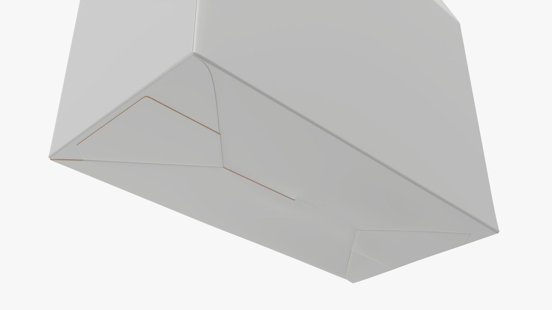 Cookie box wide cardboard 3D model_4