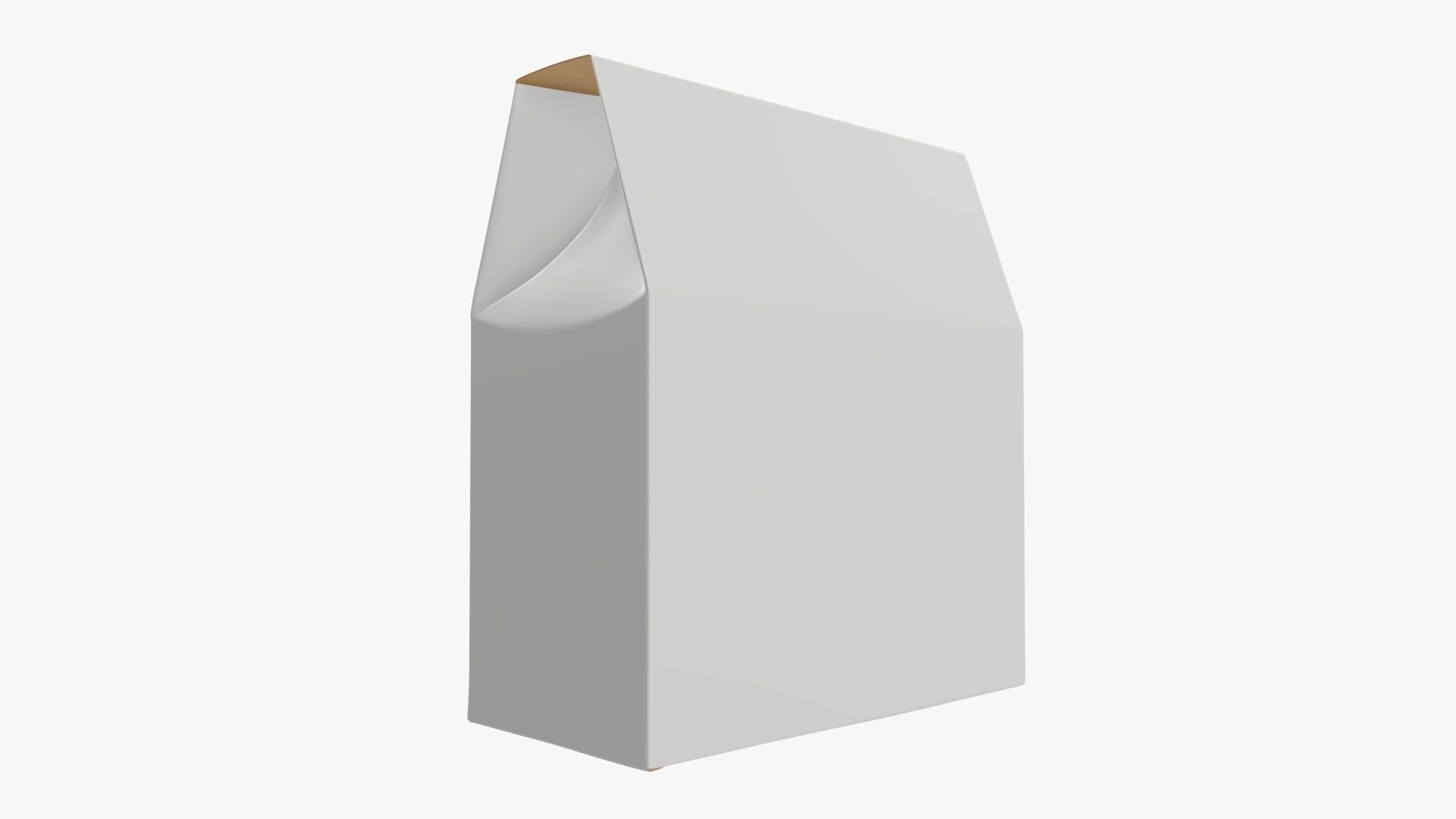 Cookie box wide cardboard 3D model_1