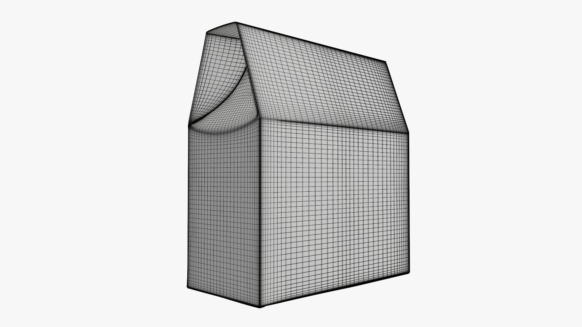 Cookie box wide cardboard 3D model_6