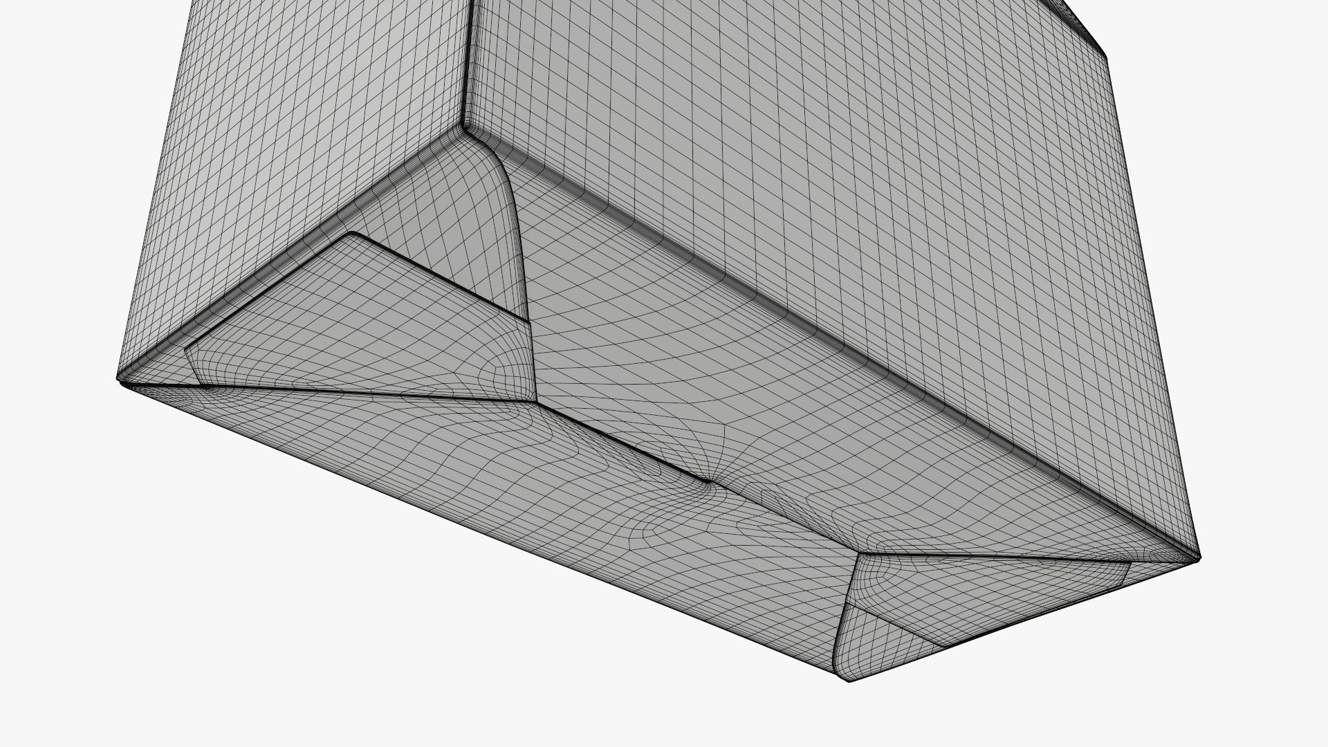 Cookie box wide cardboard 3D model_9