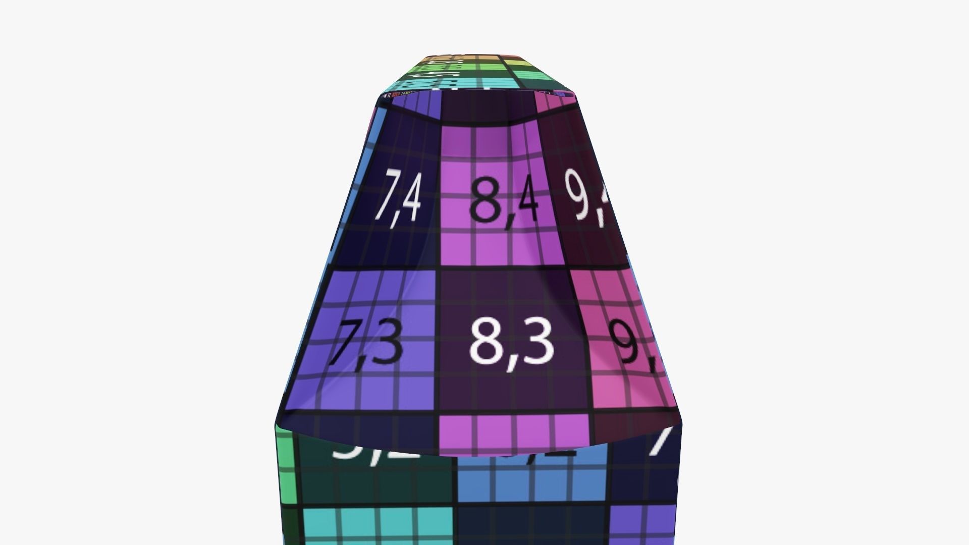 Cookie box wide cardboard brown 3D model_13