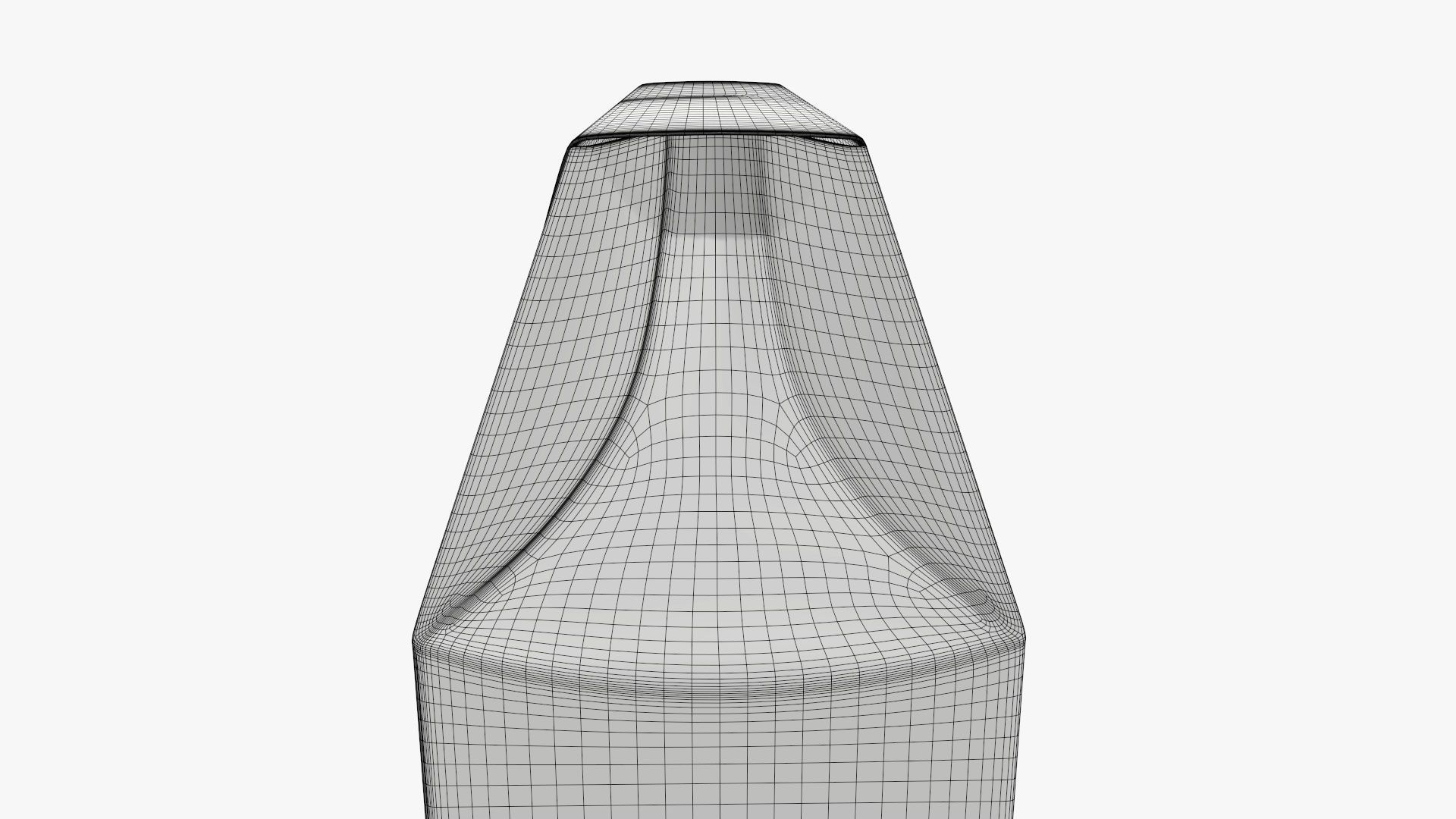 Cookie box wide cardboard brown 3D model_8