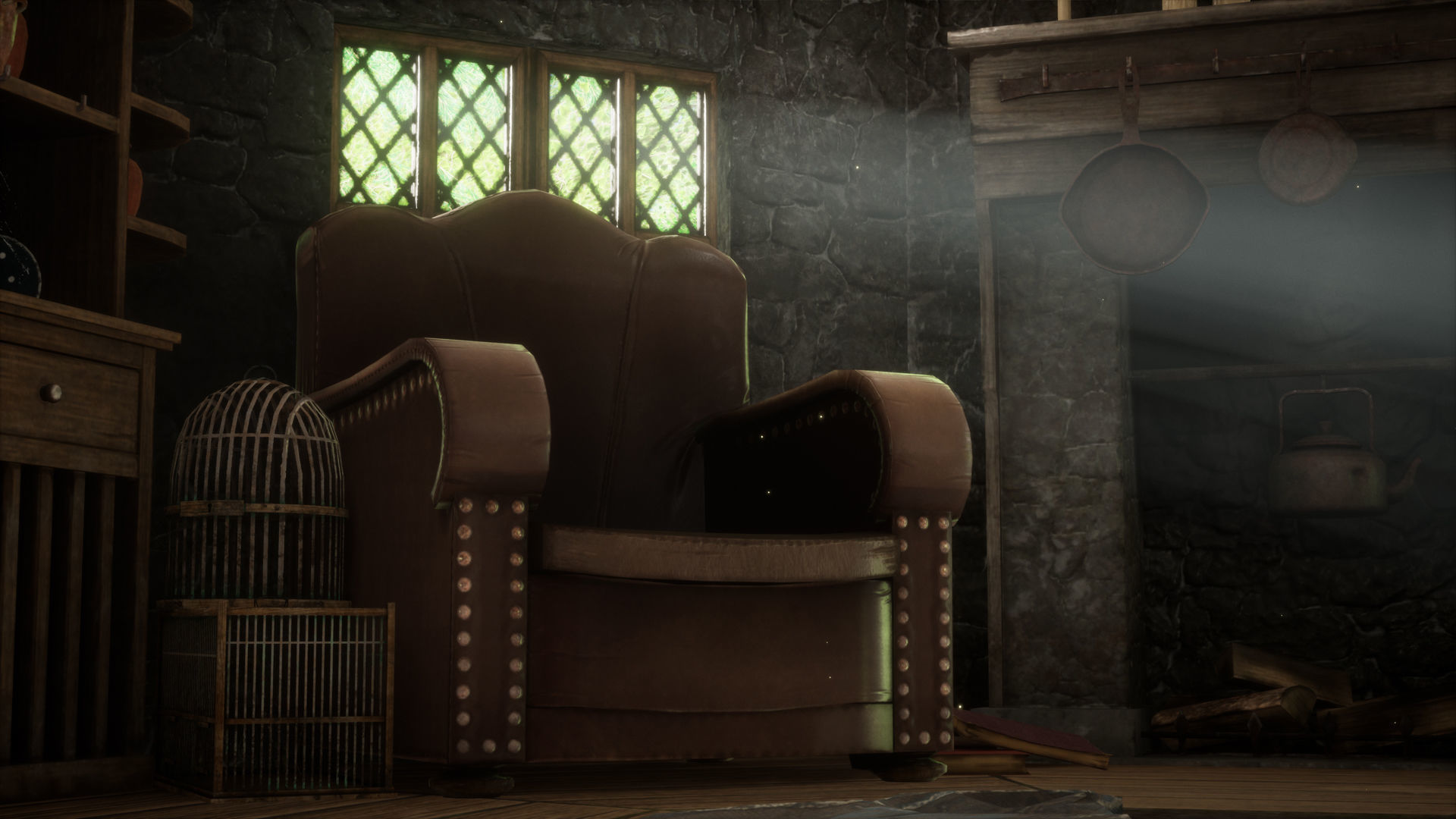 Hagrids Hut medieval prop pack Low-poly 3D model_2