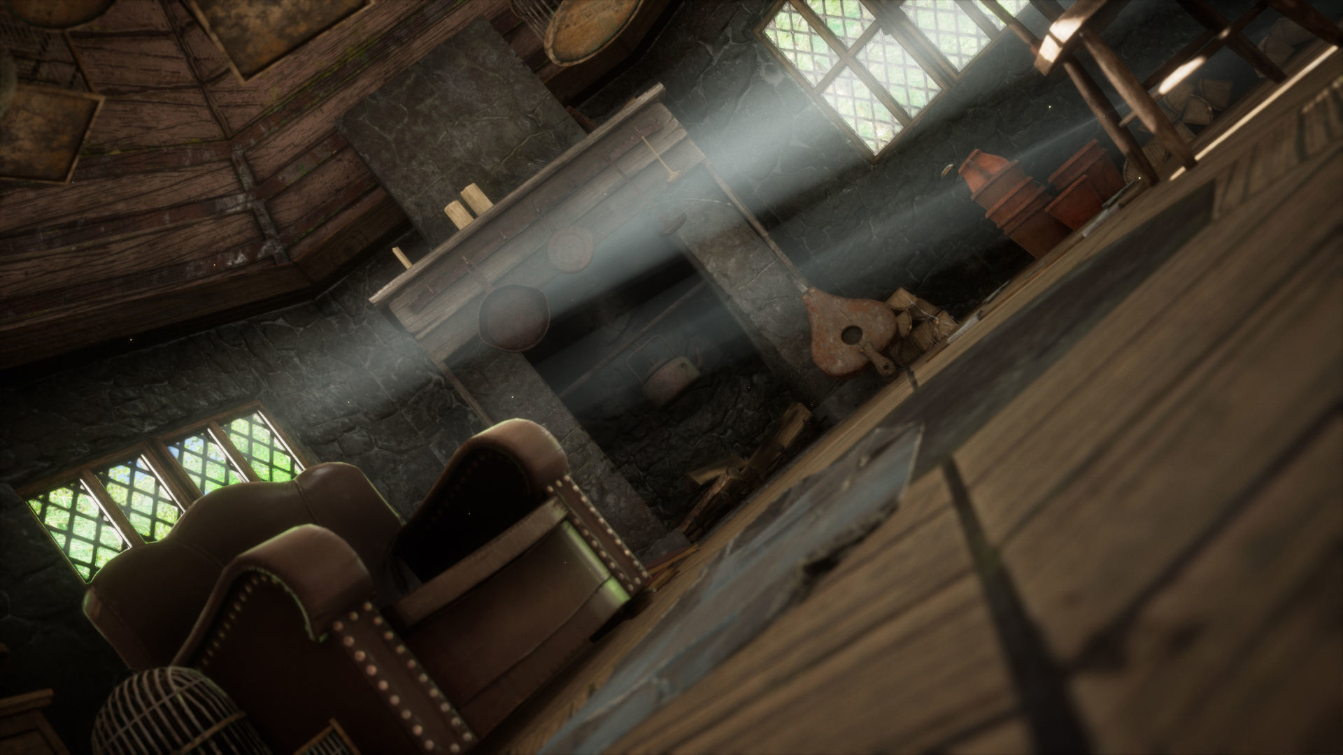 Hagrids Hut medieval prop pack Low-poly 3D model_11