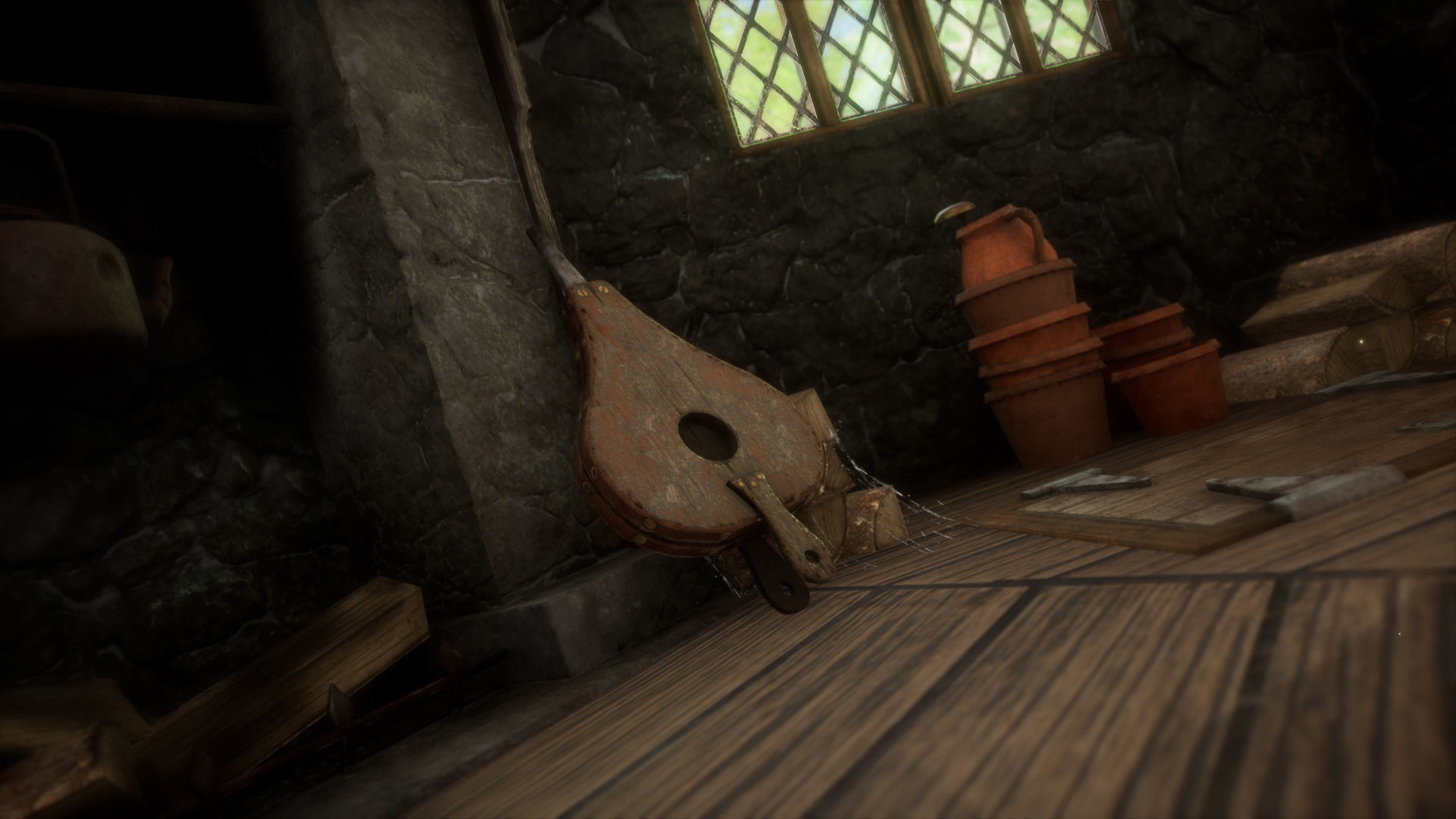 Hagrids Hut medieval prop pack Low-poly 3D model_8