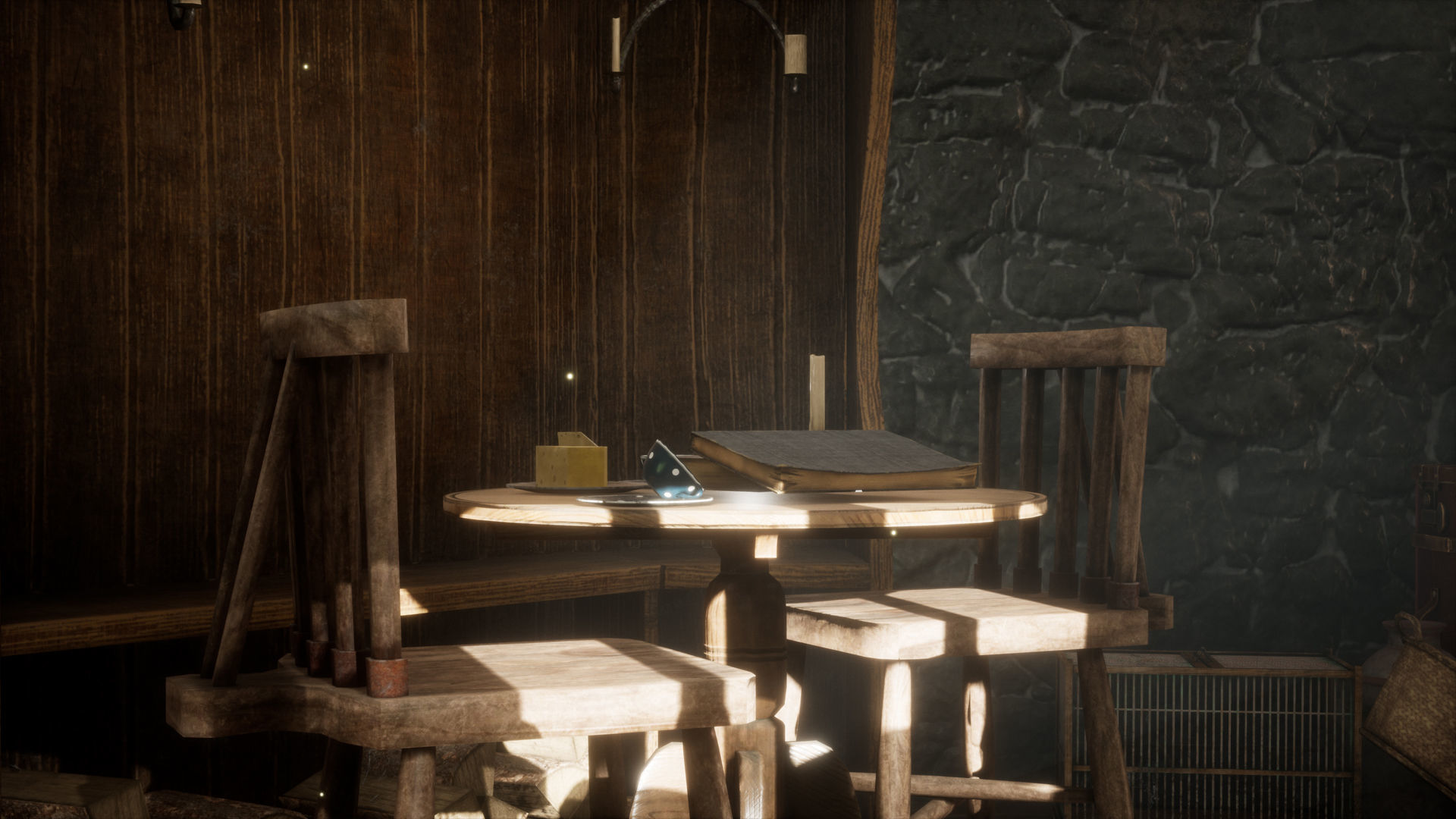 Hagrids Hut medieval prop pack Low-poly 3D model_10