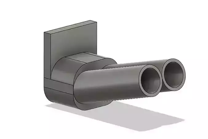 1 10 scale rc drift blast pipe exhaust 3D print model