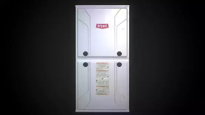 Carrier and Bryant Gas Furnace Low-poly 3D model