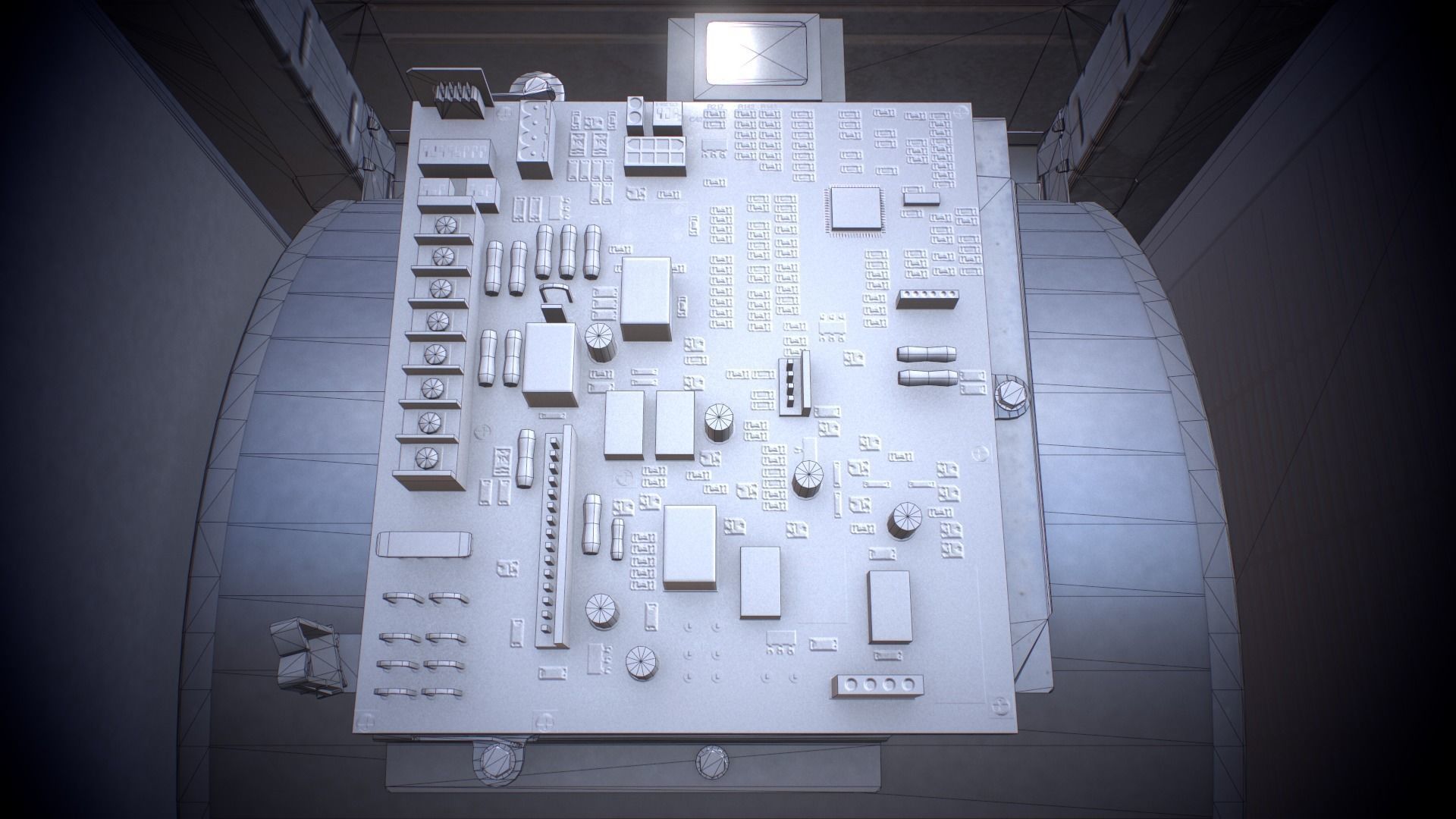 Carrier and Bryant Gas Furnace Low-poly 3D model_14