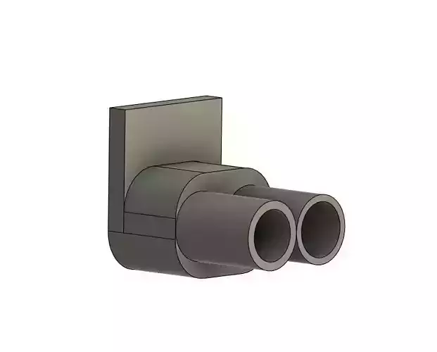 1 10 RC drift Shotgun exhaust