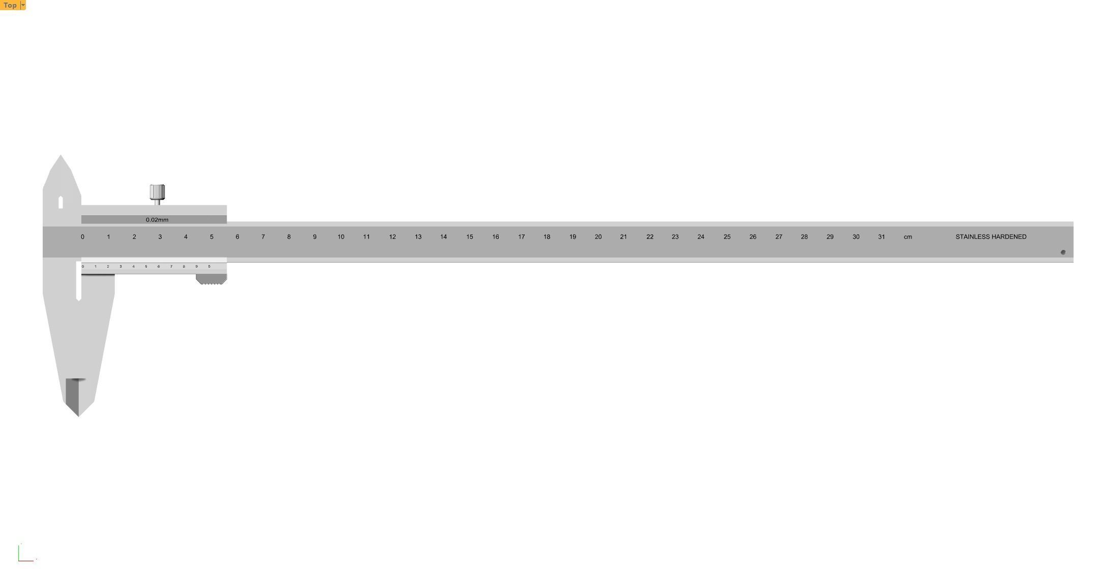 Metal caliper 3D model 3D model_2