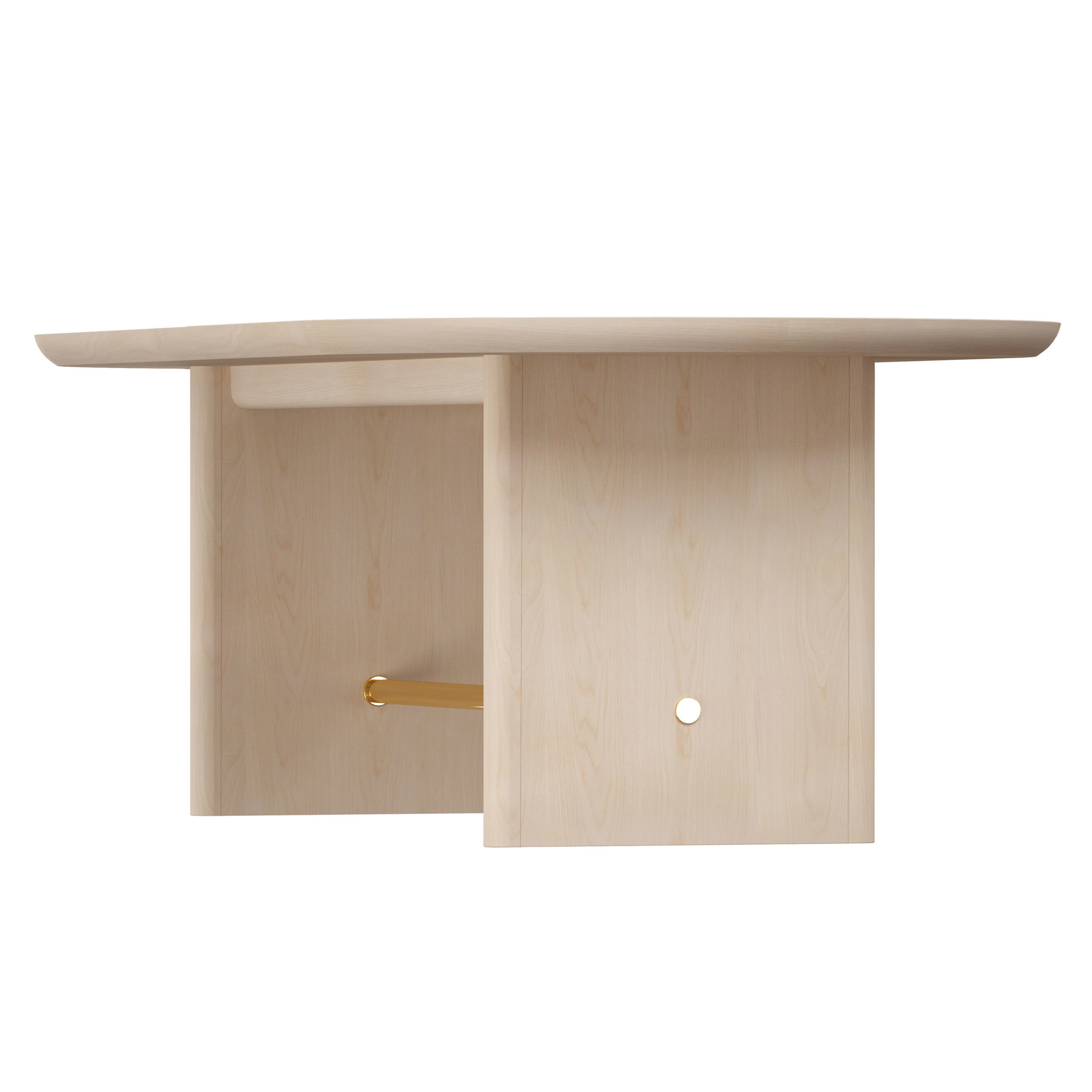 Oli Oval Dining Table Crate and Barrel 3D model_8