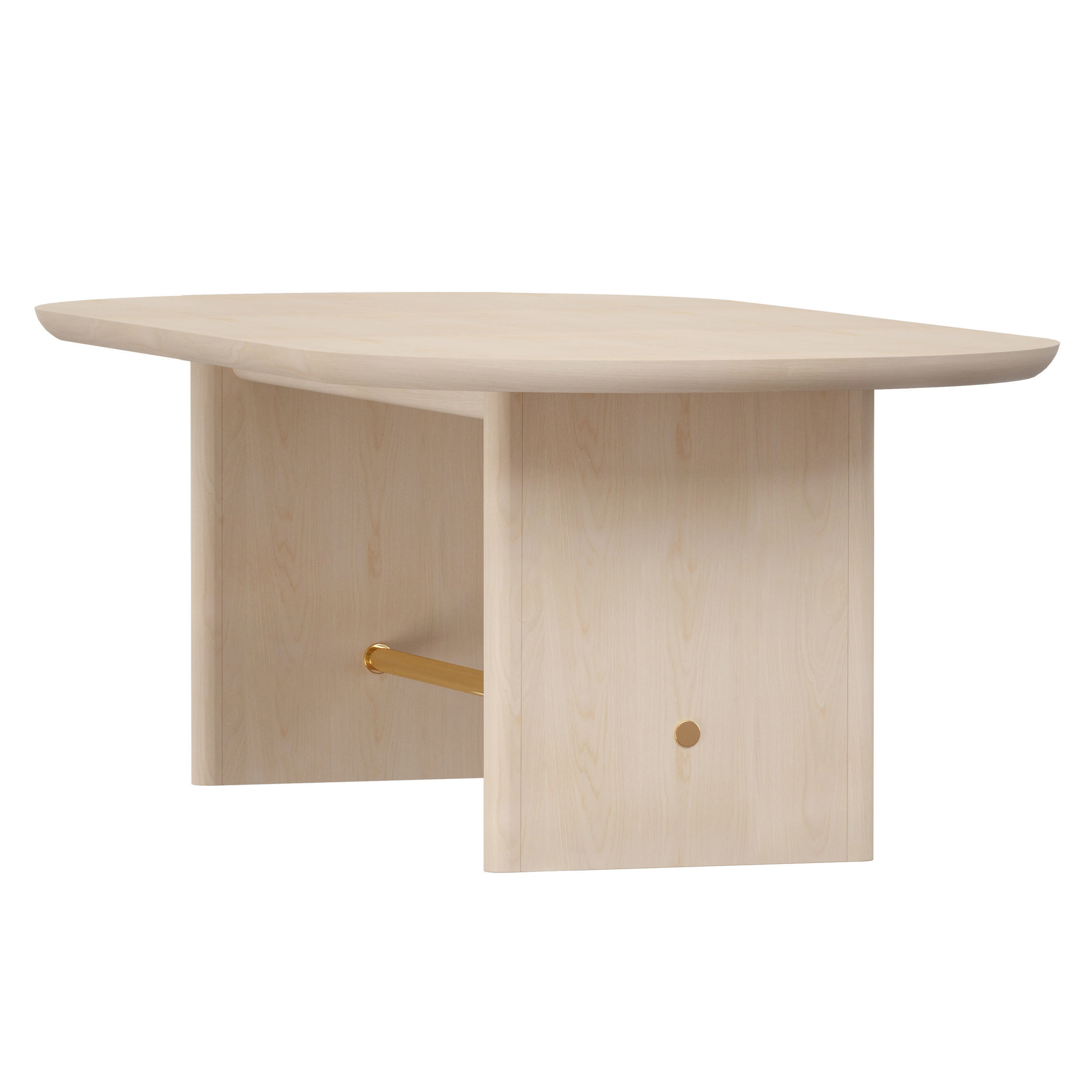 Oli Oval Dining Table Crate and Barrel 3D model_9
