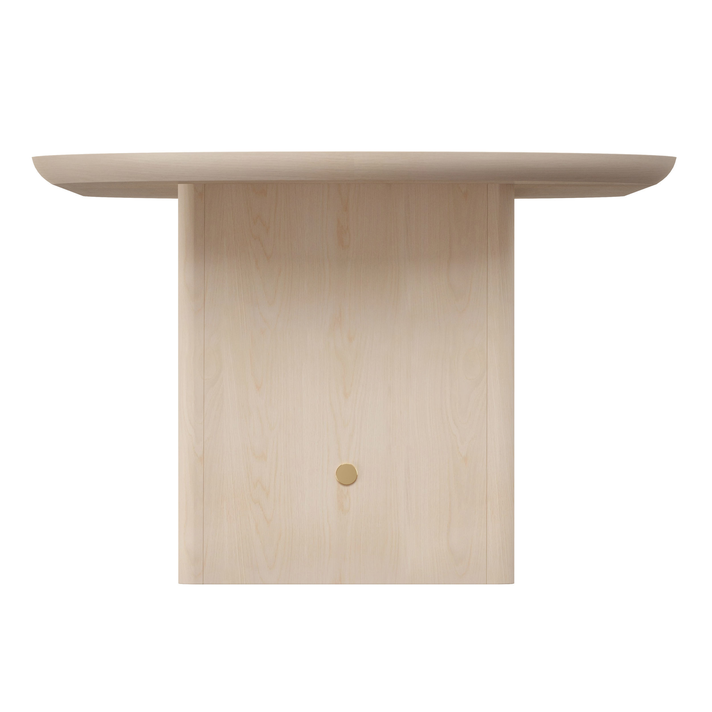 Oli Oval Dining Table Crate and Barrel 3D model_7