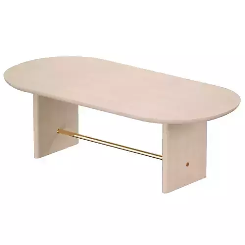 Oli Oval Dining Table Crate and Barrel 3D model