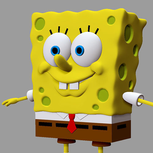Spongebob Squarepants Low-poly 3D model