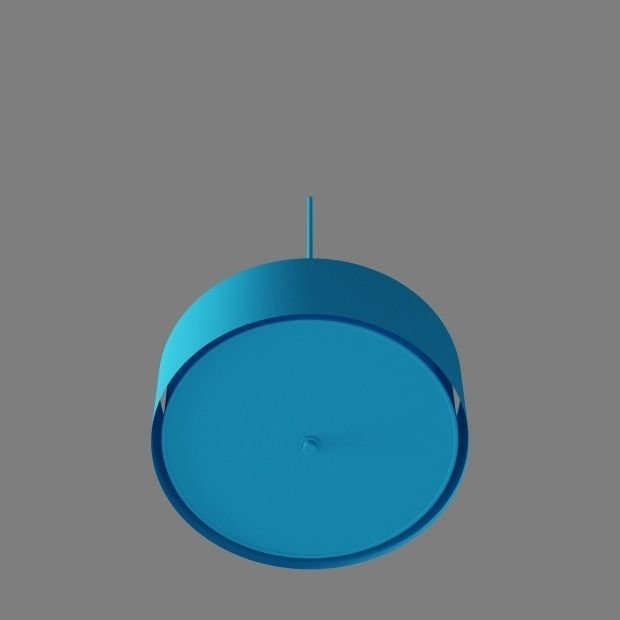 Matte gold  chandelier kit 3D model_7