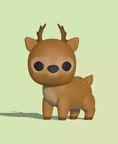 Cute Little Deer  3D print model