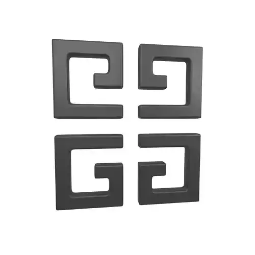 Givenchy Logo v1 001 Free low-poly 3D model