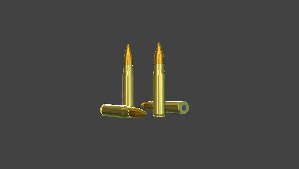Bullet Pack Low-poly 3D model_2