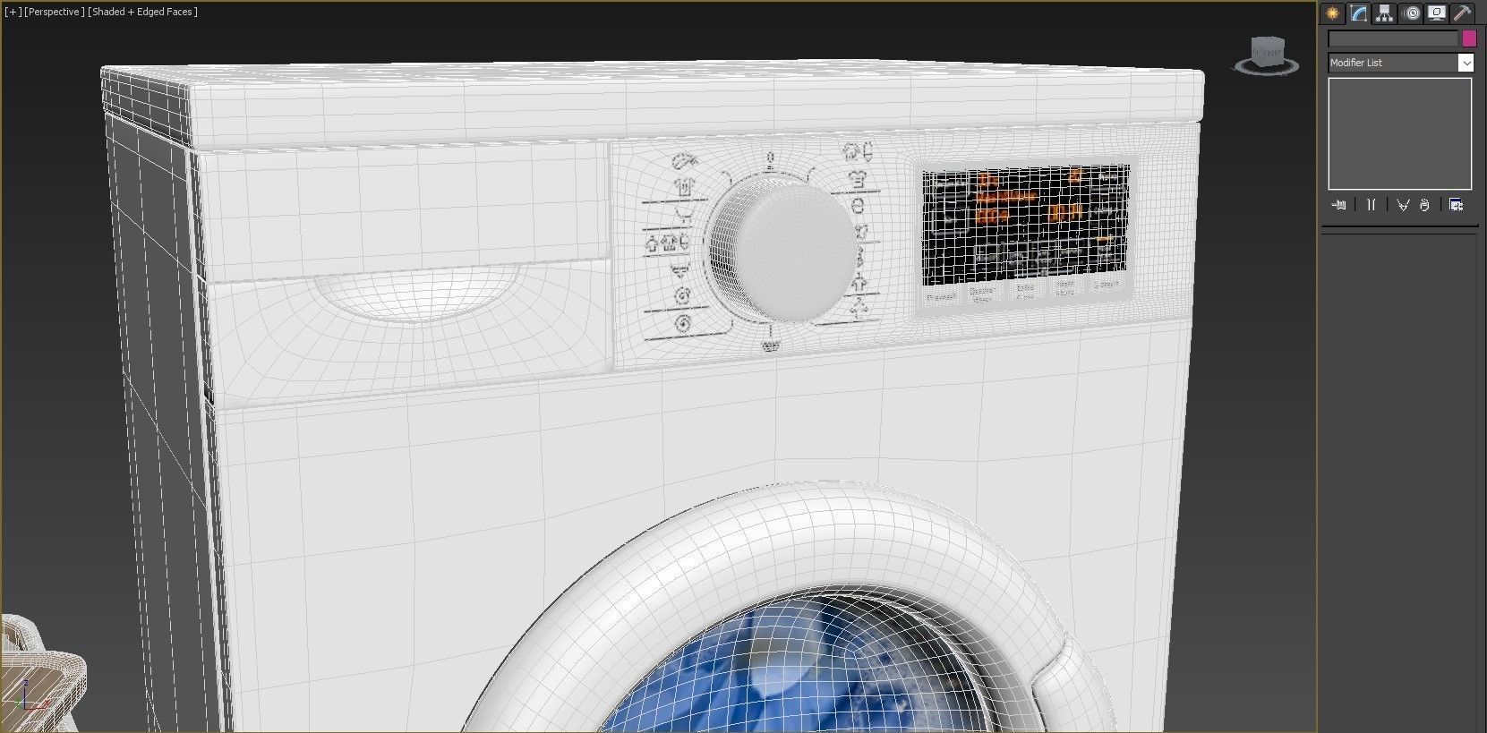 Washing machine and clothes basket trash 3D model_5