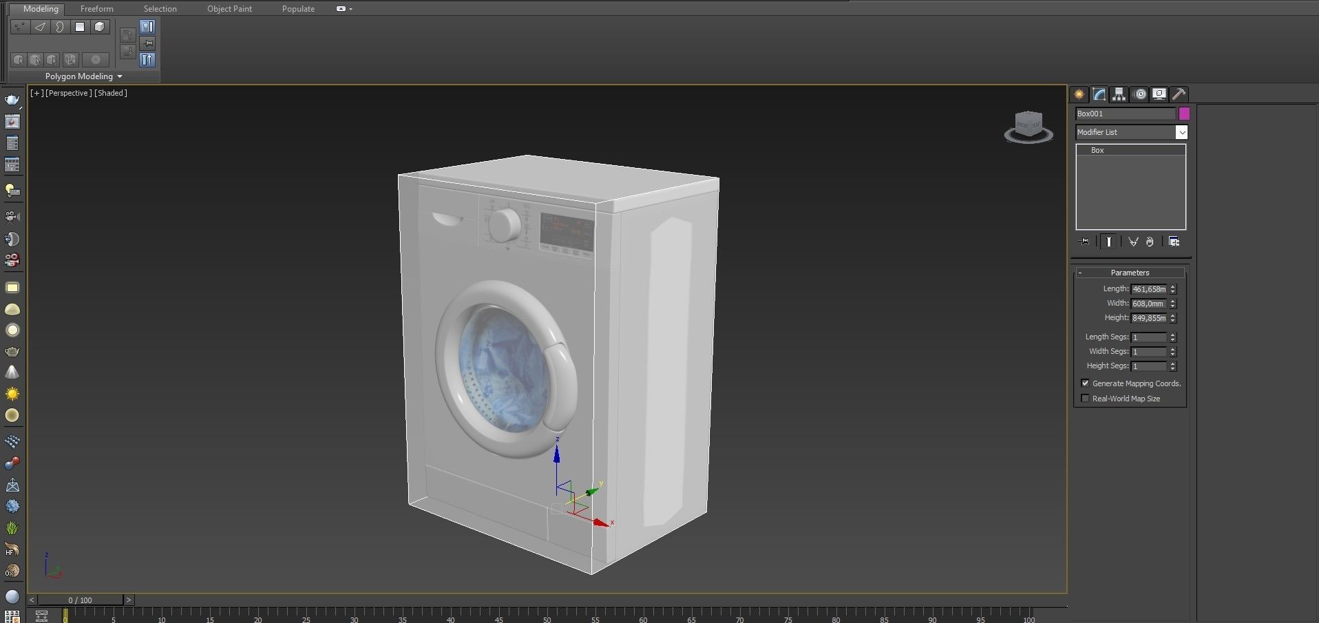 Washing machine and clothes basket trash 3D model_6