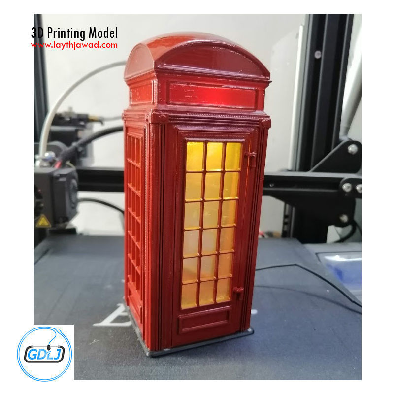 Phone Booth 3D print model_4