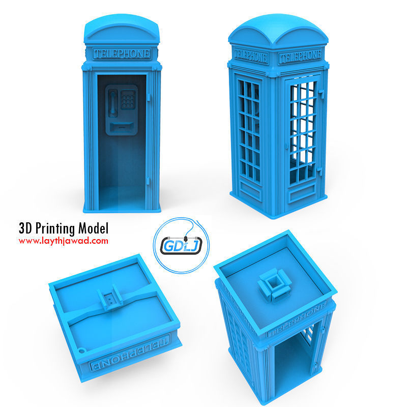 Phone Booth 3D print model_10