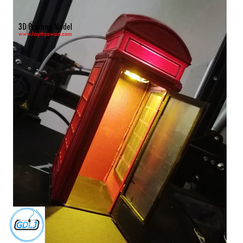 Phone Booth 3D print model_7