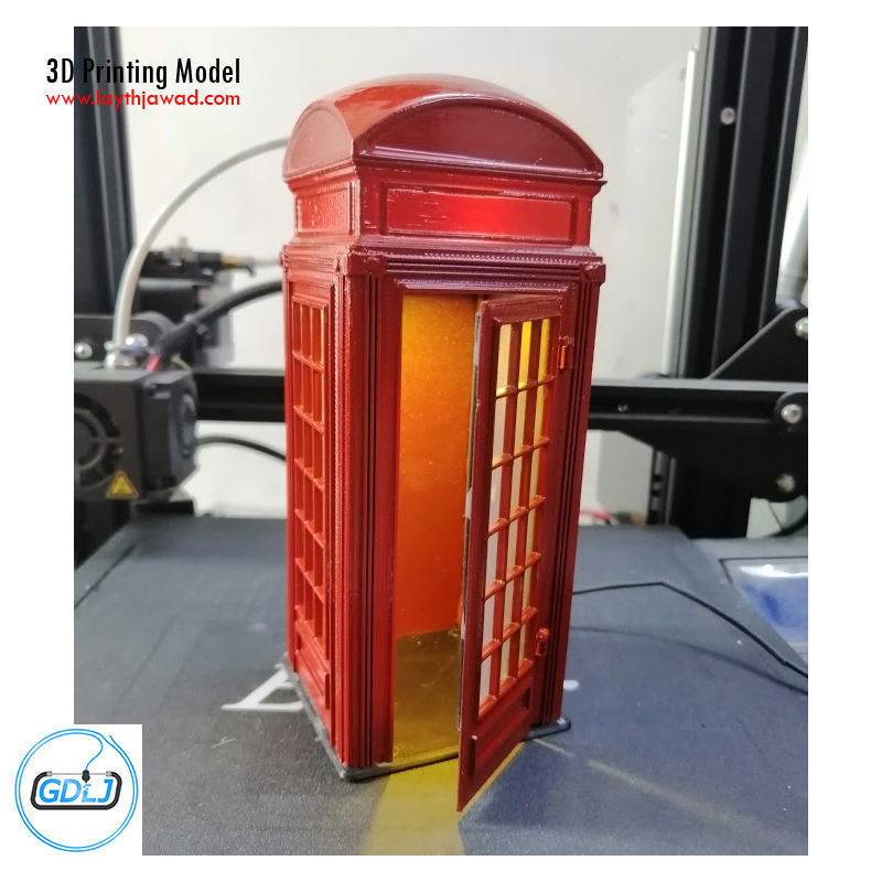 Phone Booth 3D print model_3