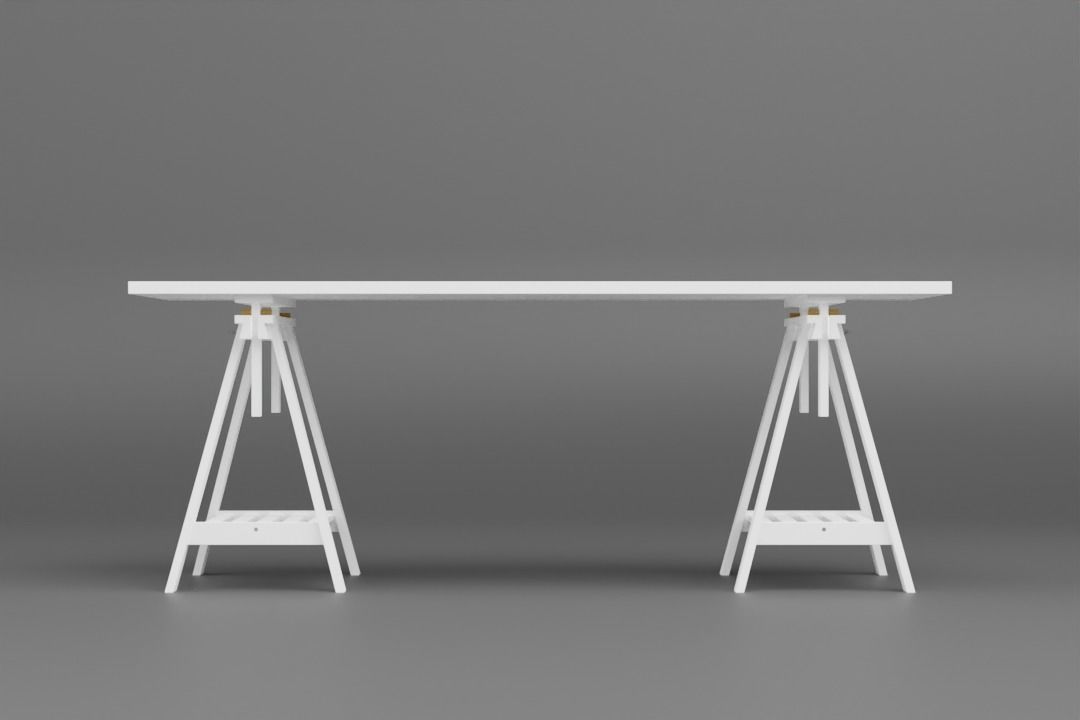 Designers Table 3D model_2