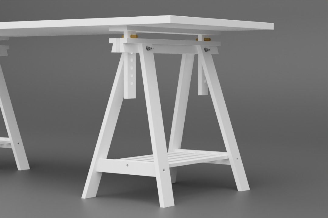 Designers Table 3D model_1