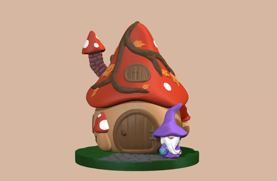 Gnome House 3D print model_0