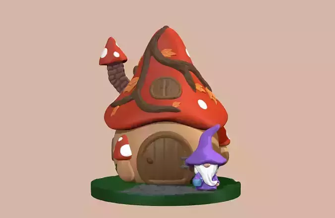 Gnome House 3D print model Gnome House 3D print model