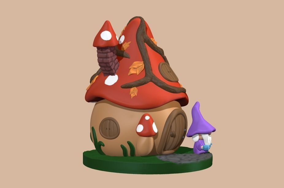 Gnome House 3D print model_1
