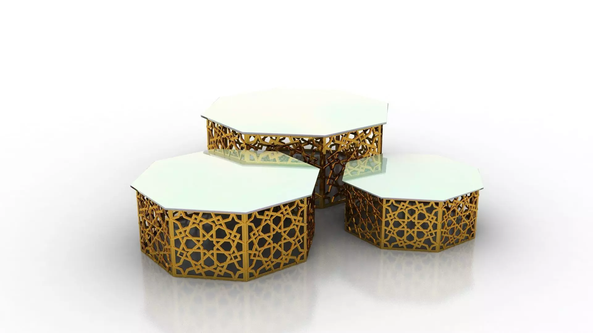 Arabesque Table 3D model_0