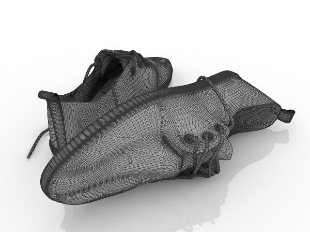Canvas shoes 3D model_4