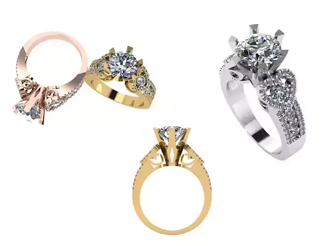 rings heart shaped diamond engagement ring