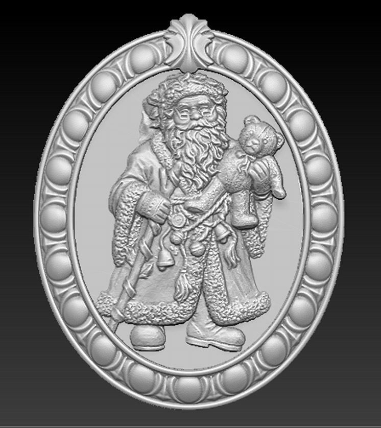 Merry Christmas 3D Model 3D print model_1