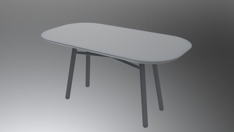 Table side Free 3D model_4