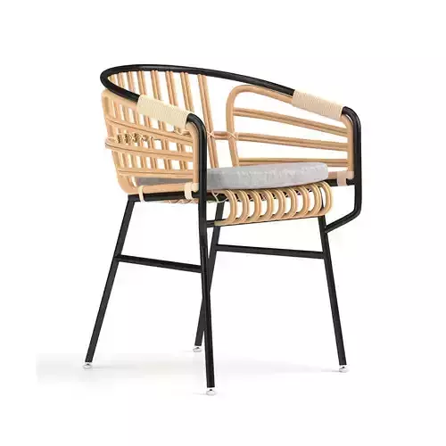 Raphia Rattan Chair