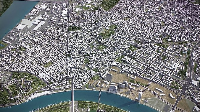 Belgrade Low-poly 3D model 4