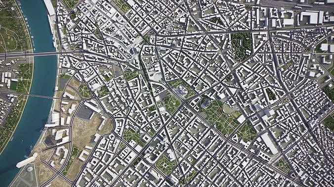 Belgrade Low-poly 3D model 7