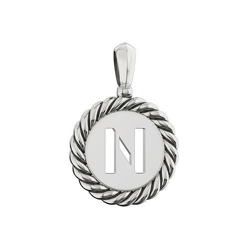 N175 N sterling silver pendant with letter 3D print model