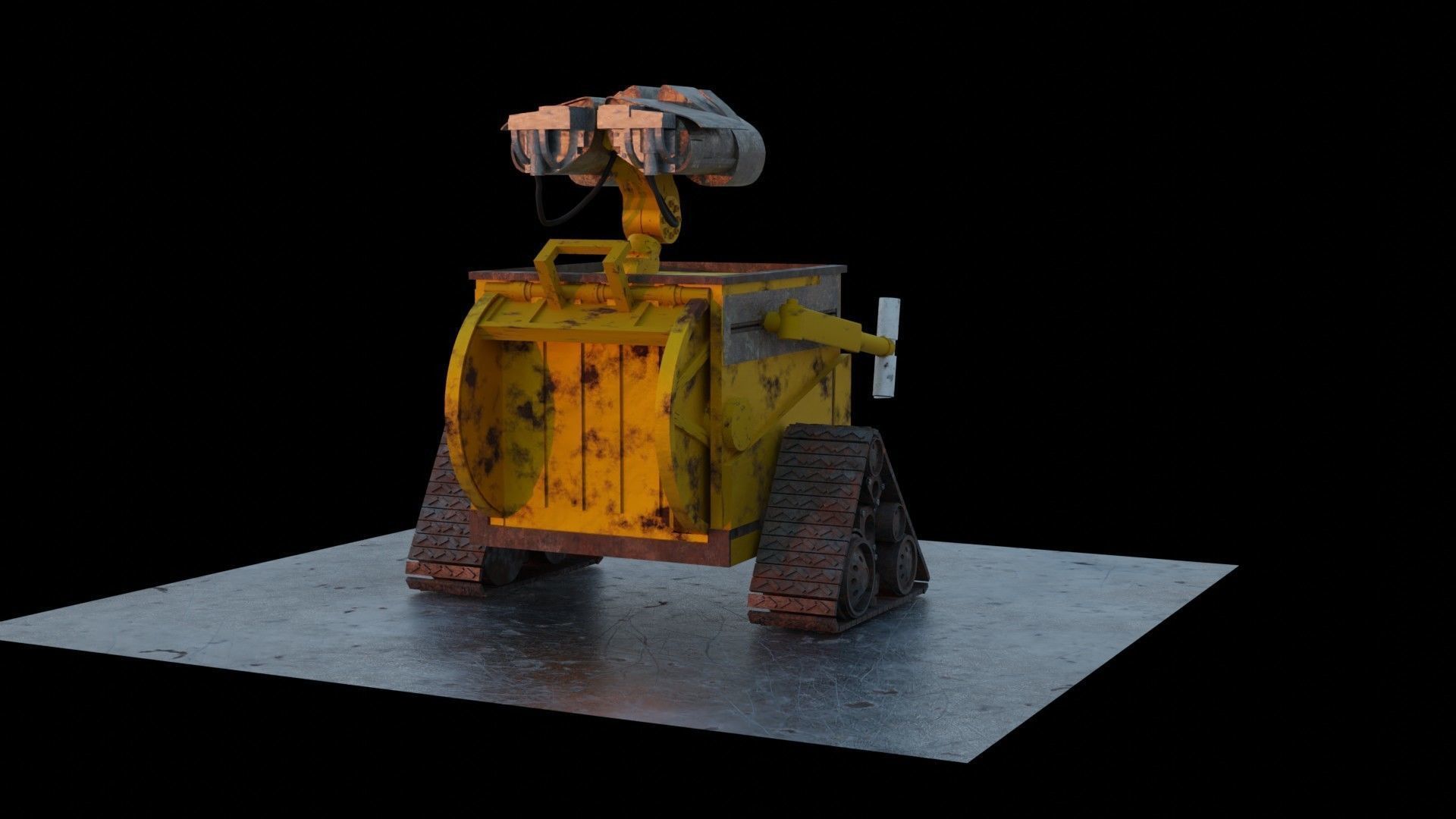 Wall-e wall e robot 3D model_3