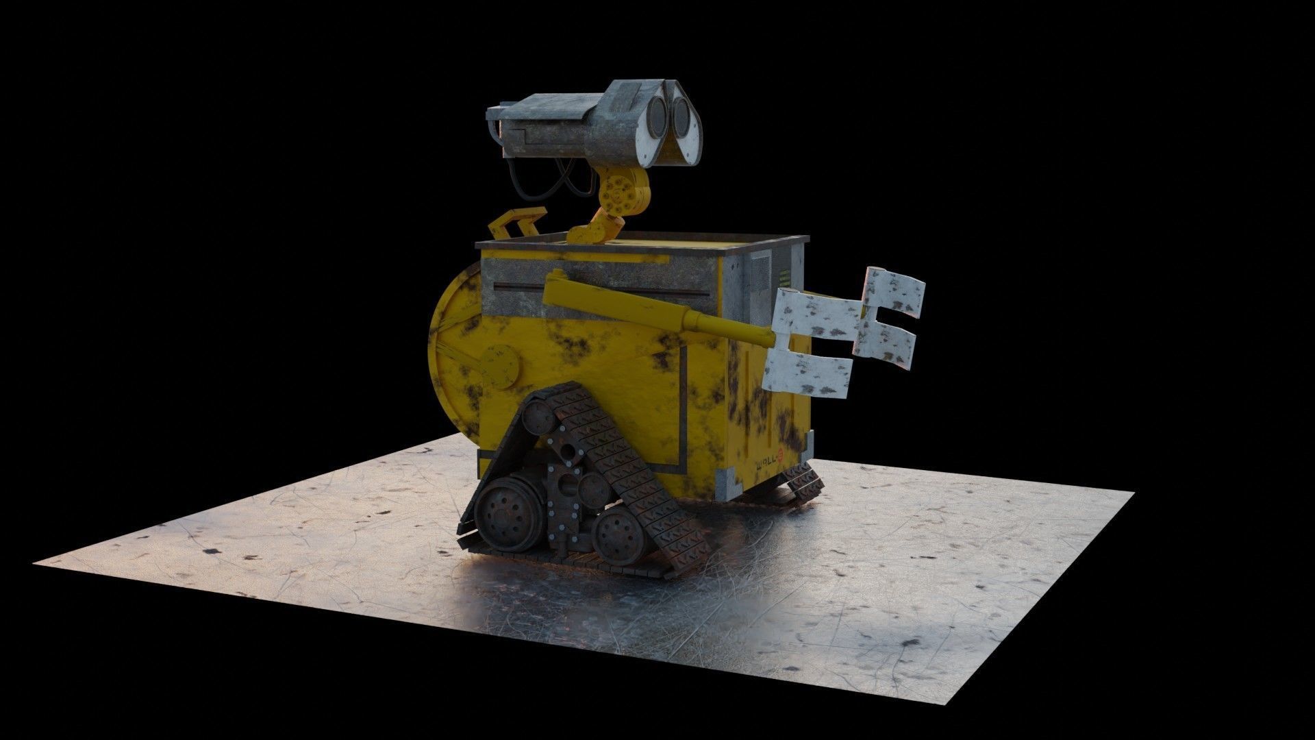 Wall-e wall e robot 3D model_1