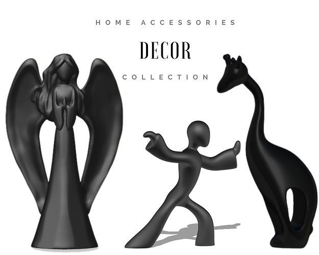 Decor figure 3D Model Collection