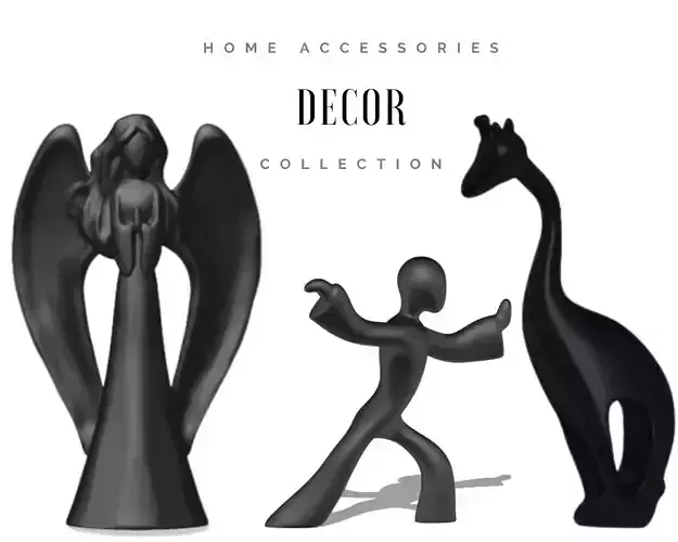 Decor figure 3D Model Collection