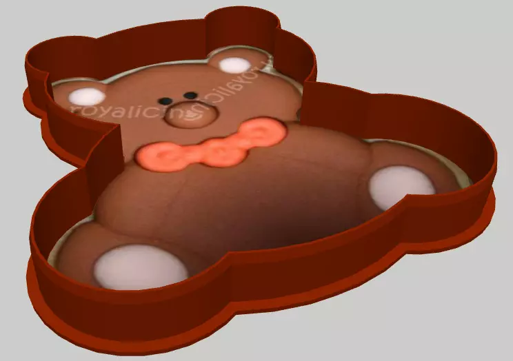 Bear Cookie Cutter 3D print model_0