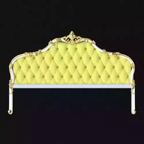 headboard ornate gold
